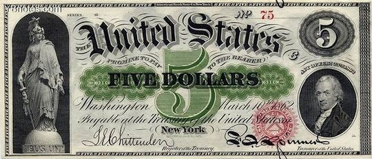 19世纪的美钞长啥样(组图) (4)