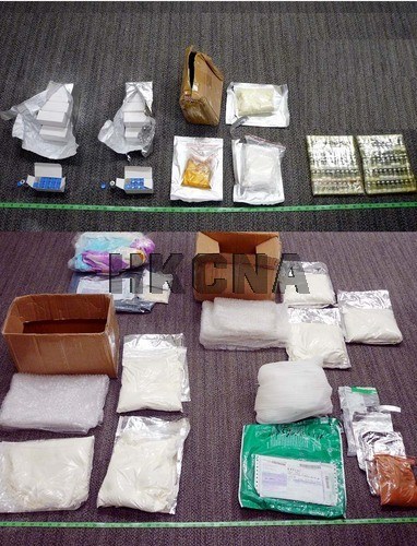 香港海关检获毒品"浴盐" 拘捕一名男子(图)