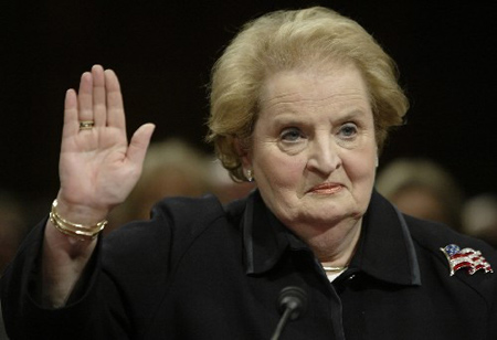 6月26日报道,美国前国务卿玛德琳·奥尔布赖特(madeleine albright)