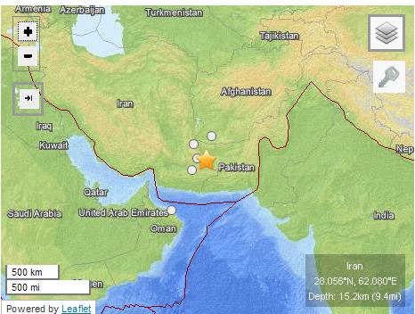 伊朗称该国东南部发生7.5级地震
