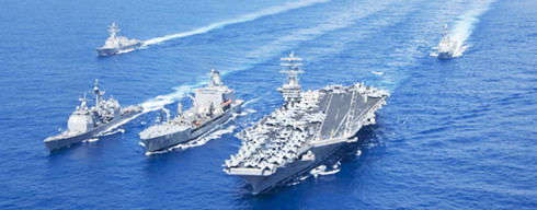 美核动力航母“尼米兹号”将于11日驶入釜山港