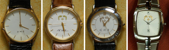 自前总统朴正熙以来,历届韩国总统都制造过刻有自己名字的手表.