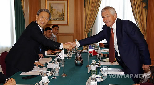 韩美防长就移交战时作战指挥权产生分歧(图)