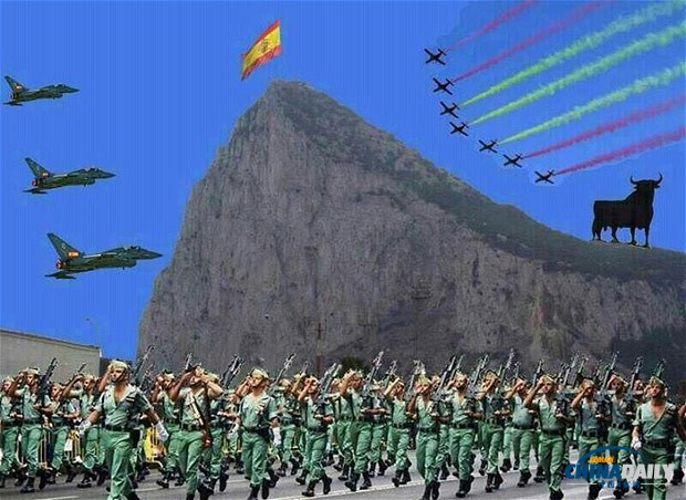 西班牙镇长PS英军“入侵”直布罗陀海峡惹风波