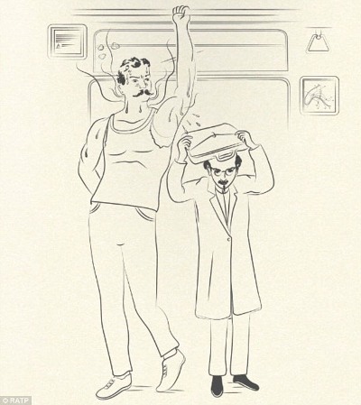 巴黎公布地铁行为规范包括不许盯着美女看(图)(2)