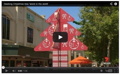 澳洲吉朗市16万打造海星圣诞树挨批全球最丑