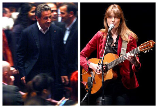 法国前“第一夫人”洛杉矶开唱献歌萨科奇(图)