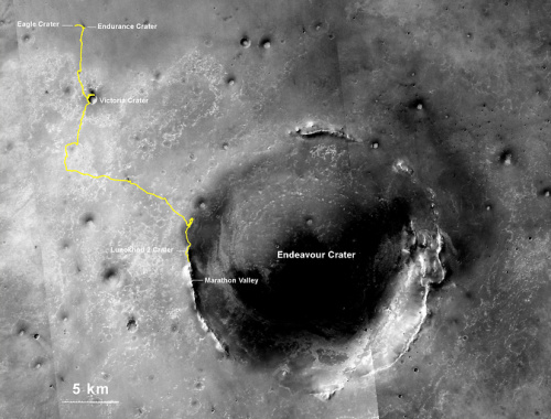 NASA称“机遇号”火星行走40公里打破记录(图)