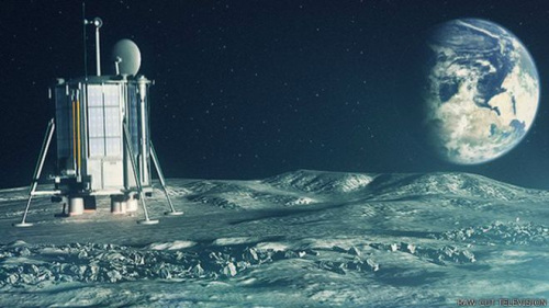 "探月一号"将在月球的南极进行钻探.