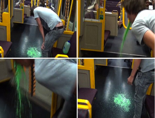 男子谎称感染埃博拉吐绿液体终身被禁坐列车(图)