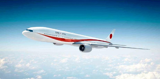 日本公布政府专机新设计机身侧面配红色曲线