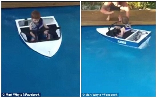 史上最酷圣诞礼物:澳男孩收独家定制迷你快艇