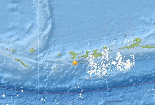 美国阿拉斯加海域发生6.3级地震 震源深度43.9公里