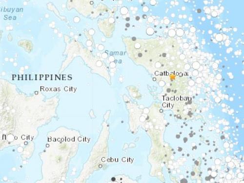 菲律宾萨马岛附近发生6.6级地震震源深度86.3千米