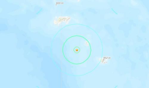 所罗门群岛附近发生6级地震震源深度53.6公里