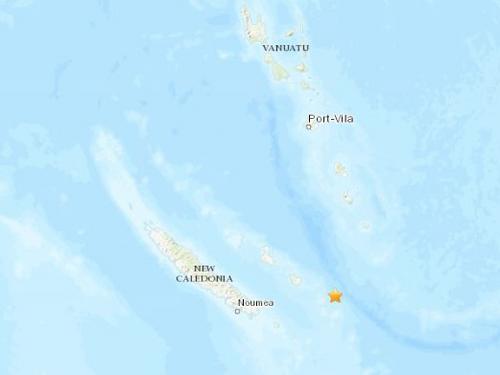 新喀里多尼亚东部海域发生5.0级地震震源深度31.1千米