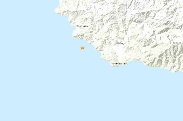所罗门群岛南部海域发生5.1级地震震源深23.3公里