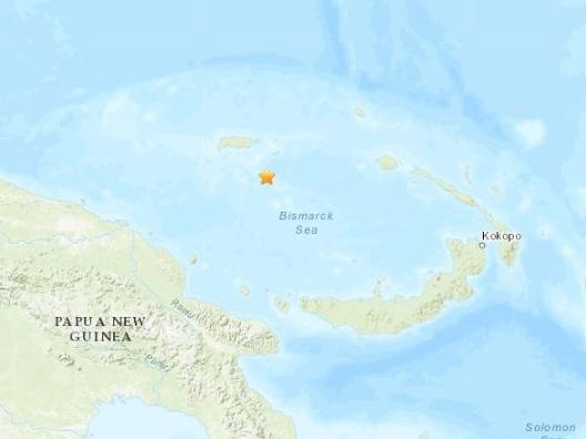 巴布亚新几内亚北部海域发生5.2级地震震源深度10公里