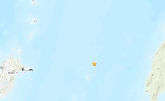 印度尼西亚附近海域发生5.0级地震震源深度45.2公里