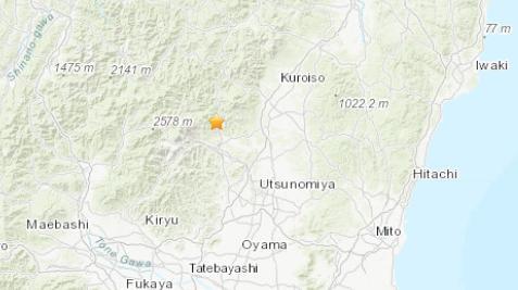 日本关东北部发生4.7级地震震源深度10千米