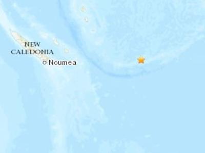 新喀里多尼亚东部海域发生5.5级地震震源深度60公里