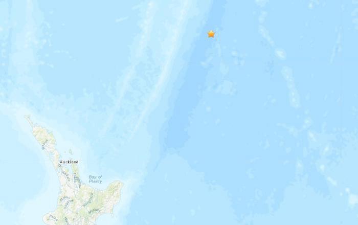 新西兰附近海域发生6级地震震源深度10公里