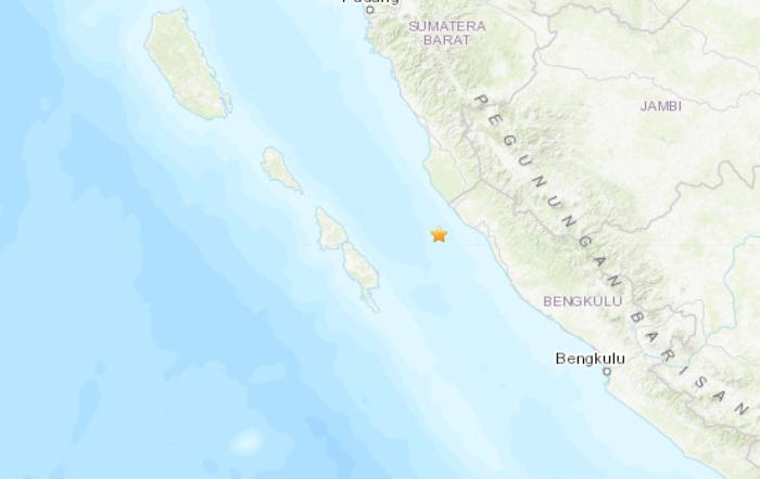 印尼西部海域发生5.1级地震震源深度40.2公里