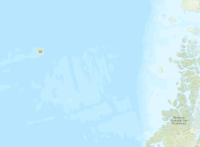 智利西部海域发生6.0级地震震源深度10公里