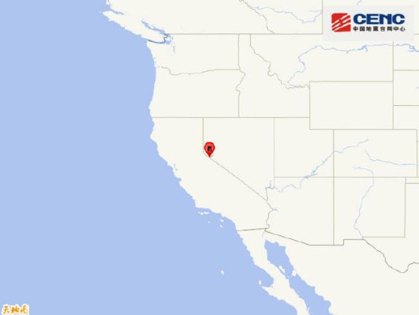 美国内华达州发生5.9级地震震源深度10千米（图）