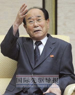 朝鲜最高人民会议常任委员会委员长金永南.