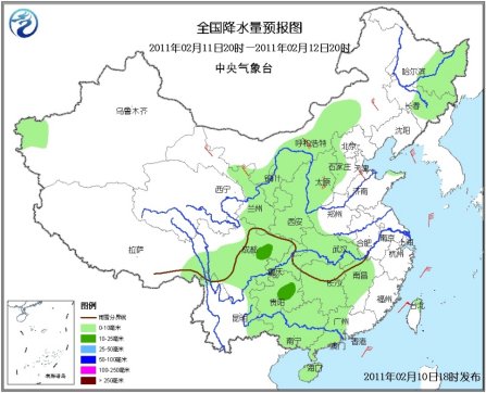 较强冷空气继续影响中国中东部大部地区,上述地区有4～6℃降温,黄河中