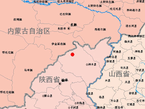 陕西神木县发生3.0级地震(图)