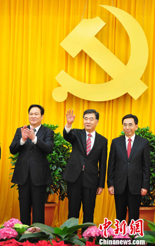 汪洋当选广东省委书记朱小丹、朱明国为副书记