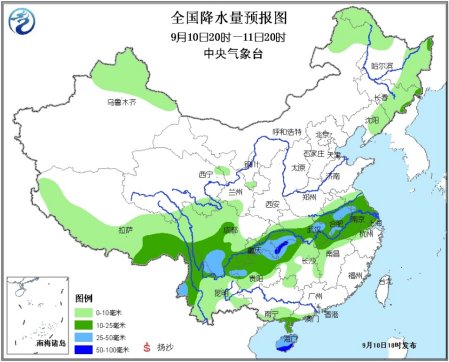 江淮江汉雨势将缓西藏云南等地阴雨天气持续(图)