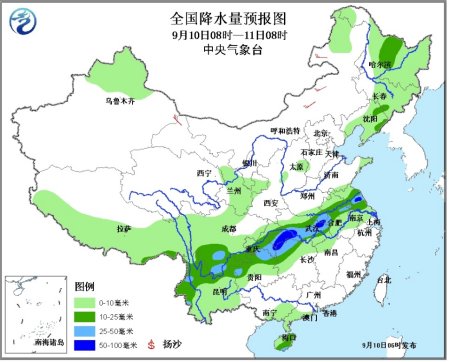 重庆江汉等地有较强降雨西藏云南持续阴雨天气