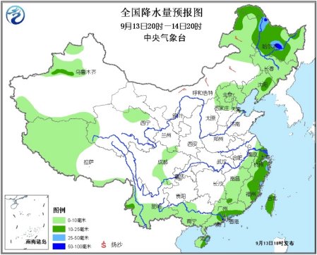 较强冷空气进军内蒙古东北黑龙江局地有暴雨