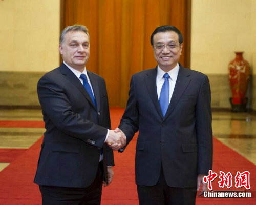 李克强与匈牙利总理欧尔班举行会谈