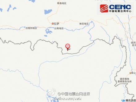 西藏错那县发生3.7级地震震源深度8千米