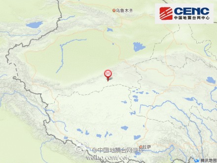 新疆且末县发生3.3级地震震源深度10千米