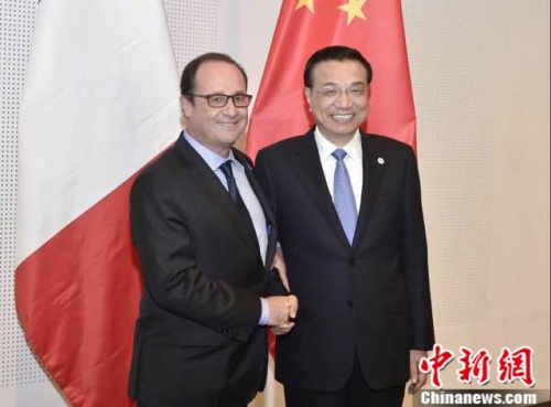 李克强会见奥朗德:为世界提供更多“中法制造”