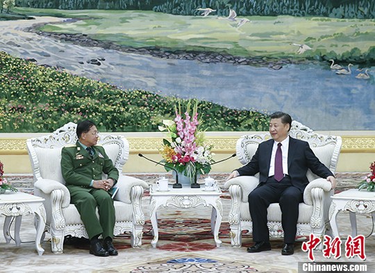 习近平会见缅甸国防军总司令