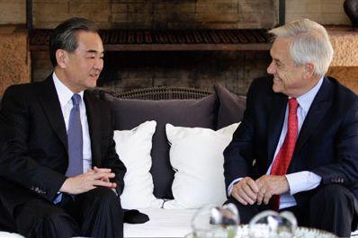 王毅会见智利当选总统皮涅拉