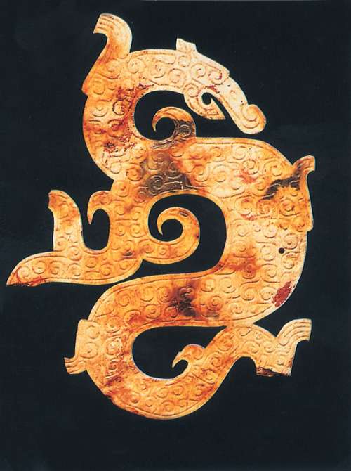 战国玉龙富美感图