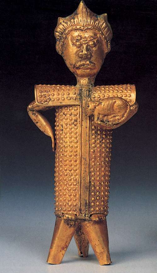 晋代黄金"生肖人"(图)