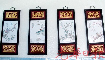 大马华商痴迷瓷板画世界醉心收集艺术精品(组图)