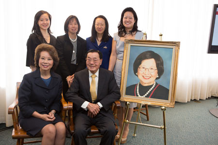 赵朱木兰中心奠基 哈佛大学将竖立不凋的木兰(图)