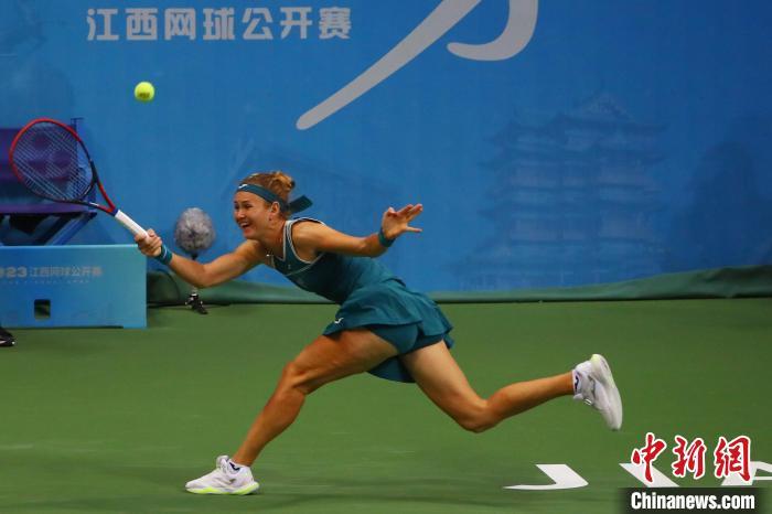 2023江西网球公开赛女单决赛落幕捷克选手卡特琳娜·斯尼亚科娃夺冠