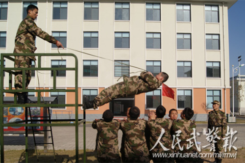 武警8632部队“快乐练兵”走俏训练场(图)