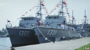 台军春节海上巡弋操演最新购美猎雷舰亮相(图)