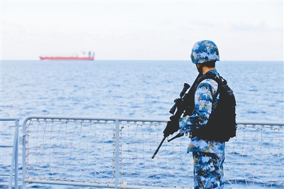 海军盐城舰顺利完成第三批叙化武海运护航(图)
